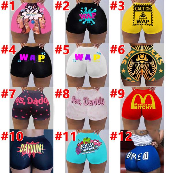 

women short pants tight tracksuits personalise pattern printed yoga trousers ladies knickers breechcloth panties leggings 12 colours, Gray