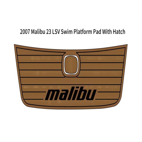 

2007 malibu 23 lsv swim platform pad with hatch boat eva foam teak floor mat