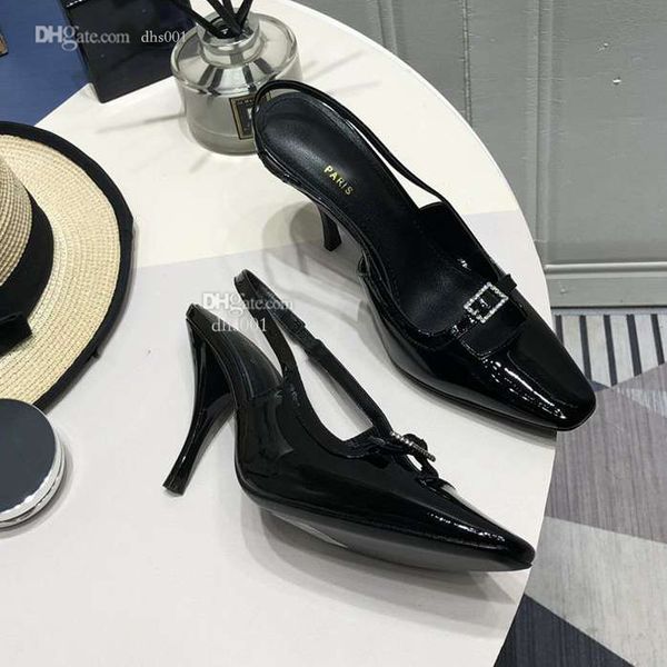 

yslity designer women luxurys dress shoes high heel shoes yslity shiny metal leather sandals luxury wedding shoe dfgggf, Black