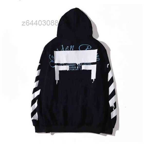 

men's hoodies sweatshirts 2022 %60 off style trendy fashion sweater painted arrow crow stripe loose hoodie and women's t-shirts of, Black