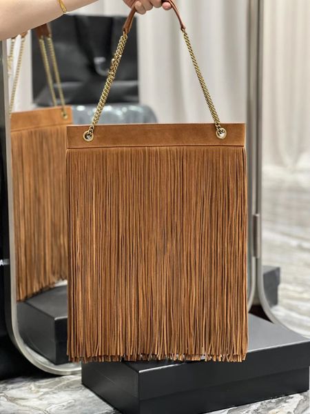 

velvet tassels handbag chain messenger bag fashion shoulder bag totebags envelope package chains shoulderstrap and classic logo gold hardwar