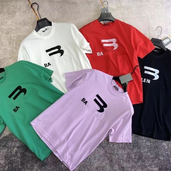 

728s men's t-shirts mens designers t shirt man womens ba tshirts with letters print short sleeves summer shirts men loose tees clothing, White;black