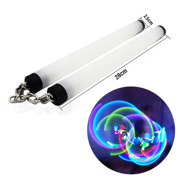 

led light sticks light nunchaku glowing escent show kung fu toy stick 221203