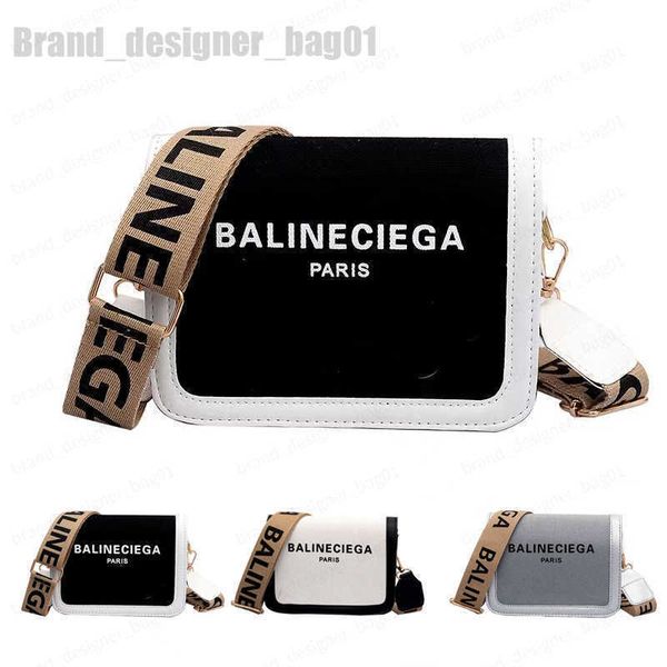 

cross body fashion luxury design small square bags letter wide strap shoulder messenger bags women purse and handbags designer bags 102922h