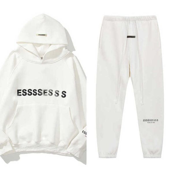 

luxury men's fashion sweatshirts tracksuits essentials letter hoodies men women sportswear hooded pant coat sweater casual pullover co, Black