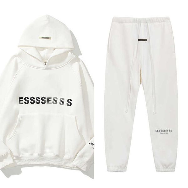 

luxury men's sweatshirts fashion tracksuits es letter hoodies men women sportswear hooded pant coat sweater casual pullover couple hoo, Black