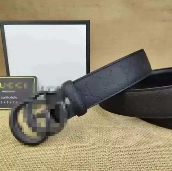 

fashion belt gold silver smooth buckle business ladies metal mens belts various styles leather casual bandwidth, Black;brown