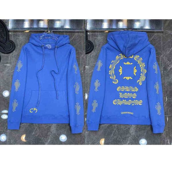 

men's hoodies sweatshirts designer hearts hoodie chromes mens hoody clothing womens heart hooded ch cross flower printed horseshoe pock, Black