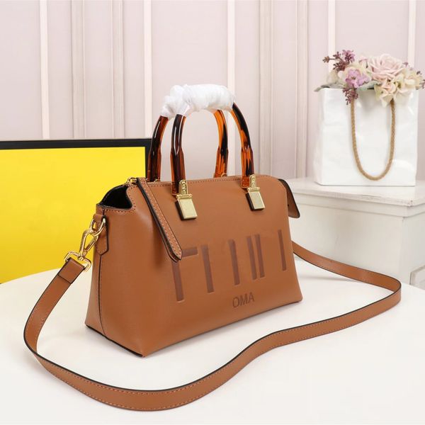 

boston shoulder bag luxury designer handbag leather printed alphabet decorative classic style oblique span wild style design bags