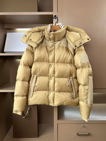 

designer mens down parkas puffer square print letter hooded thich jacket long sleeve jacket putwear coats clothing 81i6#, Black
