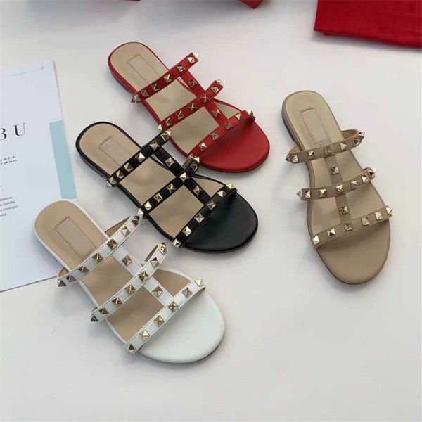 

summer slippers women flip flops lady slides mujer womens shoes thong sandals buckle strap designers fashion, Black