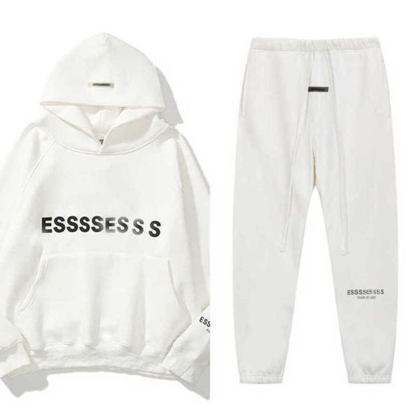 

fashion luxury men's sweatshirts tracksuits essentials letter hoodies men women sportswear hooded pant coat sweater casual pullover co, Gray