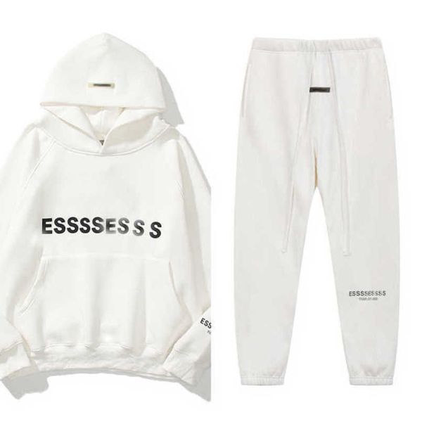 

men's fashion luxury sweatshirts tracksuits essentials letter hoodies men women sportswear hooded pant coat sweater casual pullover co, Gray
