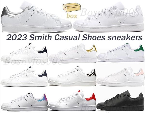 

designer original smith men women casual shoes green black white blue red pink silver mens stan fashion shoe flats sneakers size 36-45