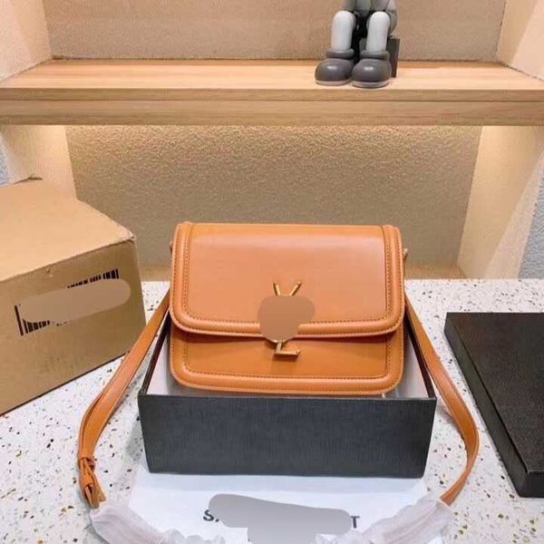 

designer siant lurant bag tofu one shoulder messenger letter half up and down open button size 23 14 rqrf lady purse