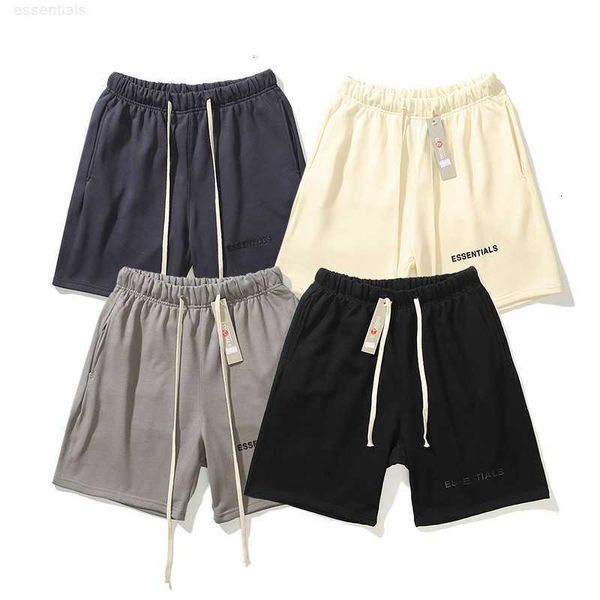 

casual sports pants summer fog feel of god double track essentials high street sports capris fashion sweatpants, Black