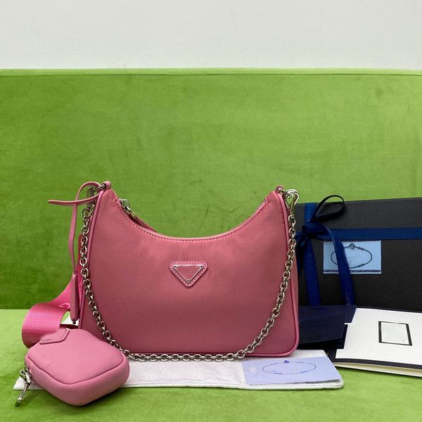 

pra luxury shoulder bag bags handbags for women lady chest pack lady composite tote chains canvas handbag purse messenger hobo 3 in 1 vintag