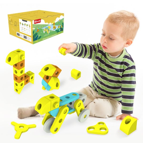 

eva foam soft building blocks and kids creative play and hand motion ability train 49pcs giant block set animal model