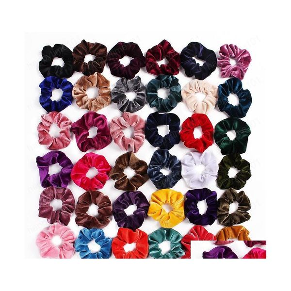 

hair rubber bands veet scrunchie women girls elastic hair rubber bands accessories gum for tie ring rope ponytail holder headdress d dhzij, Pink