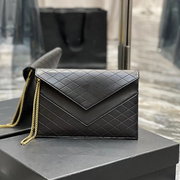 

genuine leather women's bag luggage messenger shoulder handbag wallet straddle chain black clutch bags for weddings
