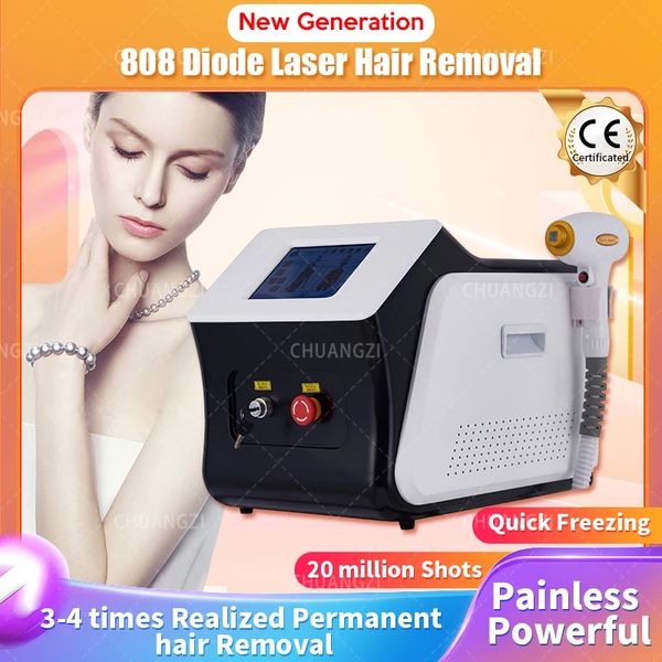 

health beauty items 3 wavelength 808nm diodelaser hair removal machine rejuvenator painless effective hair-removal machine