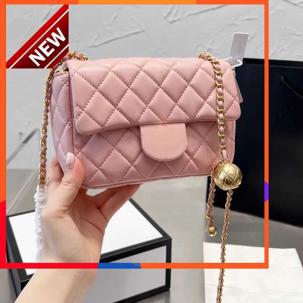 

women's brand designers shoulder bags fashion mini small square clamshell bag with gold hardware chain with adjustable golden fall cros