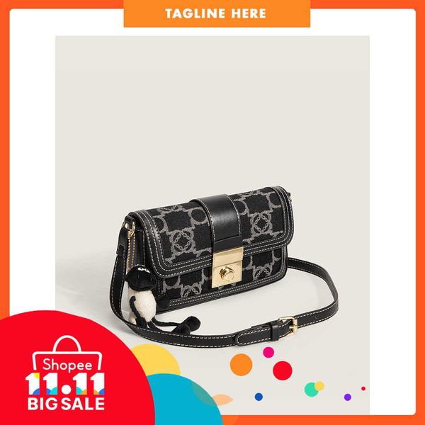 

80%off luxury design bags high texture splicing armpit for women 2022 new commuter fashionable small square ladies evening clutches