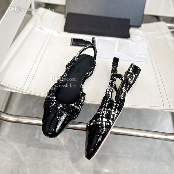 

designer ccity slide sandals fashion high heels slides slippers woman channel flip flops shoes luxury leather gffd, Black