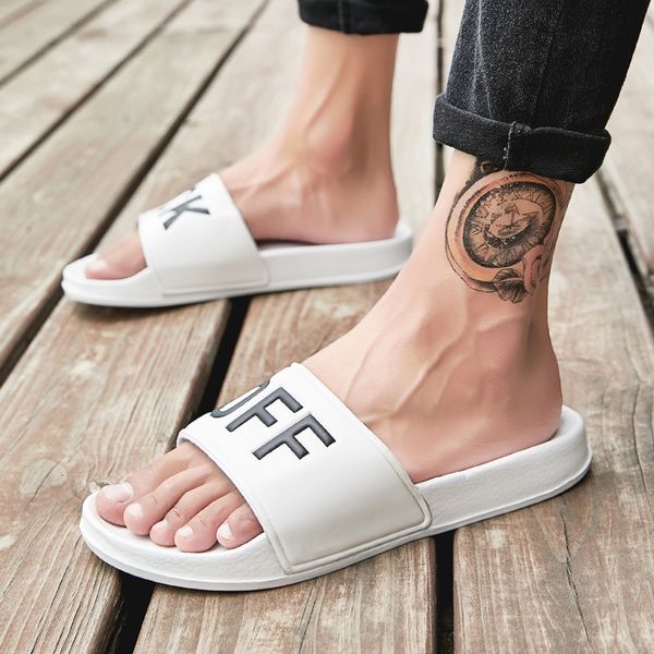 

slippers summer men creative outdoor garden shoes clogs beach mules indoor bathroom loafers home slides flip flops 221203, Black