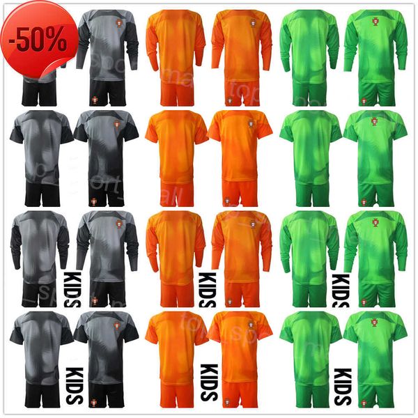 

national team goalkeeper gk soccer long sleeve 1 rui patricio jersey set 12 lopes 22 rui silva diogo costa goalie football shirt kits 2022, Black