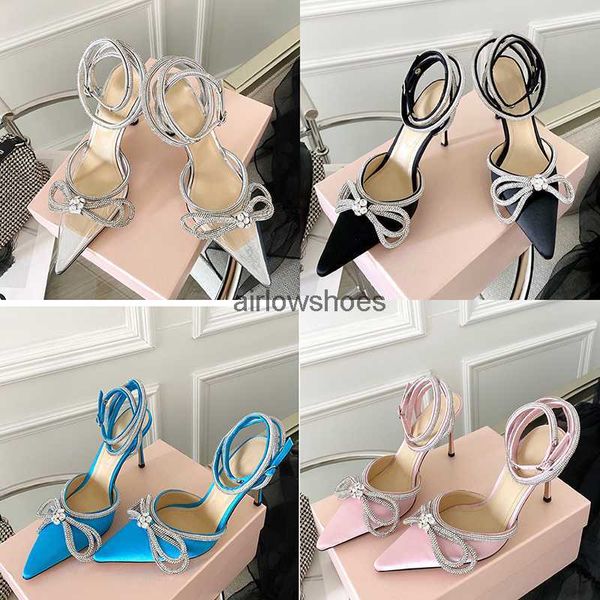 

women designer high heeled sandals for womens mach satin fashion bow dress shoes crystal embellished rhinestone evening shoe stiletto heel a, Black