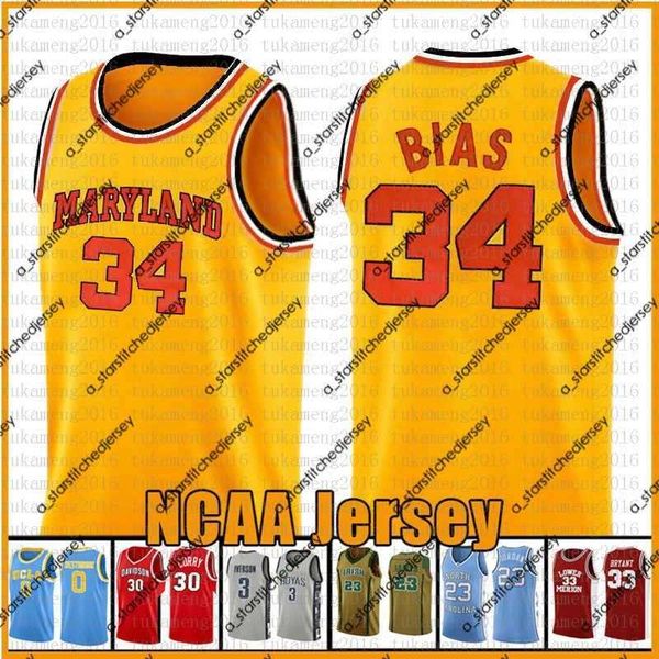 

college basketball wears 34 len bias university of maryland ncaa basketball jersey college russell 0 westbrook 32 jimmer 31 fredette 31 regg, Black