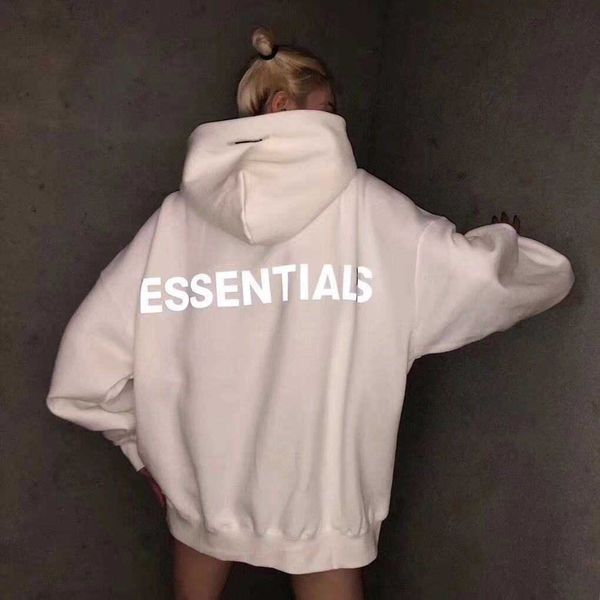 

hoodie sweatshirt 2021 reflective letter hooded sweater for men and women fashion clothes spring autumn thin coat lovers, Black