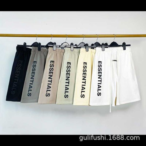 

casual sports pants fog double line essentials sports and relaxial cropper shorts high street pants for men fashion sweatpants, Black