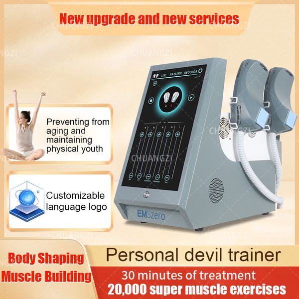 

dls-emslim neo 13 tesla emszero rf 5000w muscle slimming stimulate fat building removal salon machine lift sculpt