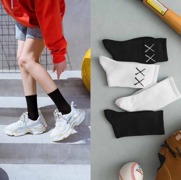 

wholesale fashion parka mens socks womens cotton all-match classic ankle letter breathable football basketball sports sock various styles to, Black