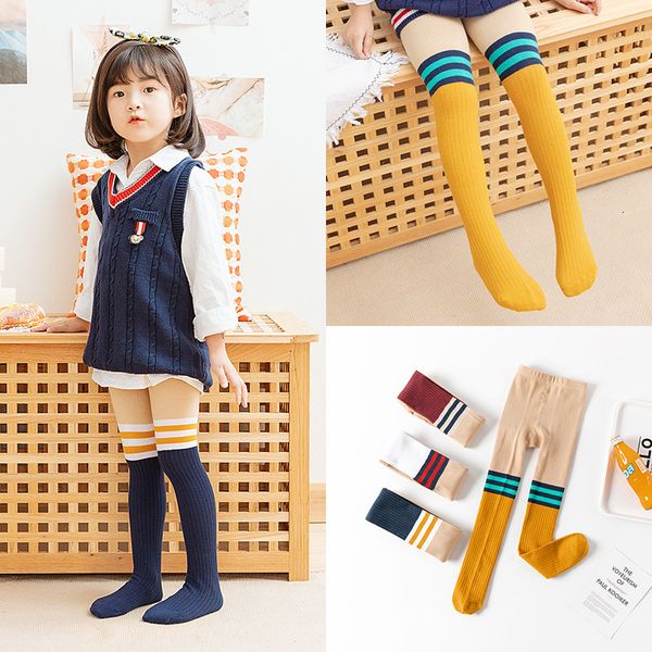 

leggings tights kids girl baby stockings autumn spring for child pantyhose cotton pants cute girls trousers girls tights 221203, Blue