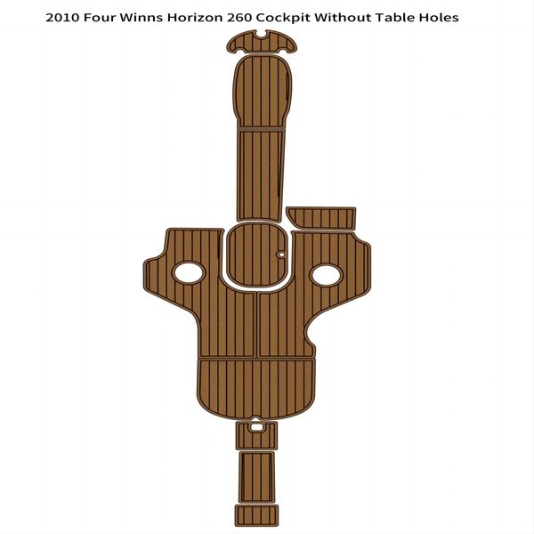 

2010 four winns horizon 260 cockpit pad boat eva foam faux teak deck floor mat
