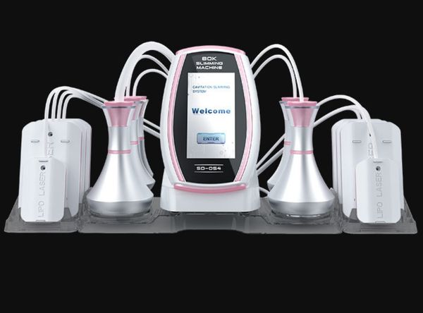

6 in1 slimming machine 650nm diode lipo laser body shaping 80k ultrasonic cavitation fat loss rf skin tightening vacuum radio frequency face