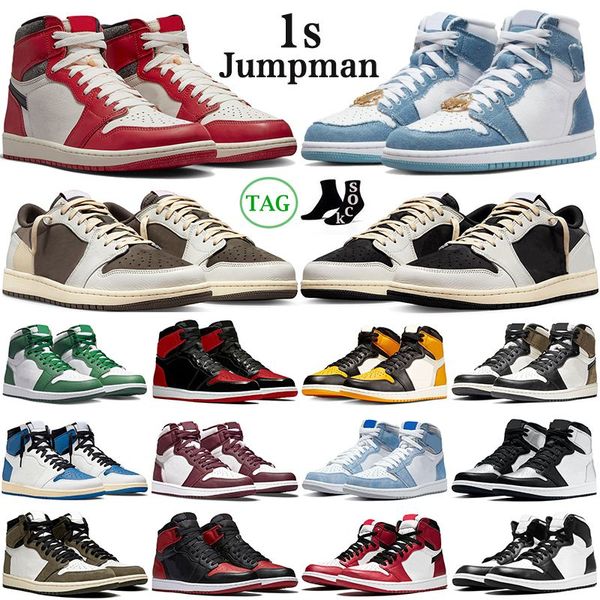 

jumpman 1 1s lows basketball shoes men women reverse mocha fragment denim starfish university blue bred patent panda travis scotts 1 me aqqj