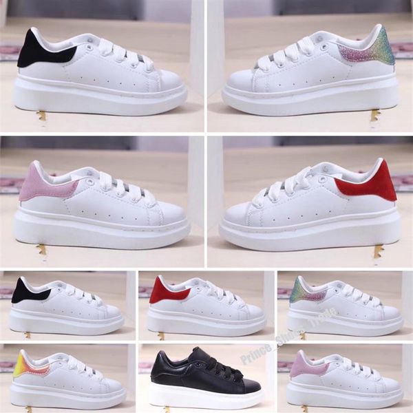 

2021 designer kids shoes for boys girls sneaker ander thick bottom white black red boby toddler casual sneakers size 24-35233m