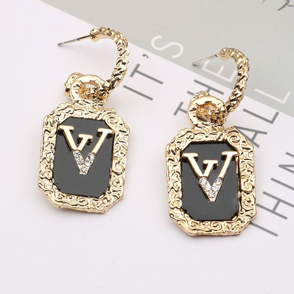 

fashion stud earring woman designers luxury earrings multi letters jewelry women gold silver 18k diamond valentine wedding gifts wholesale, Golden;silver