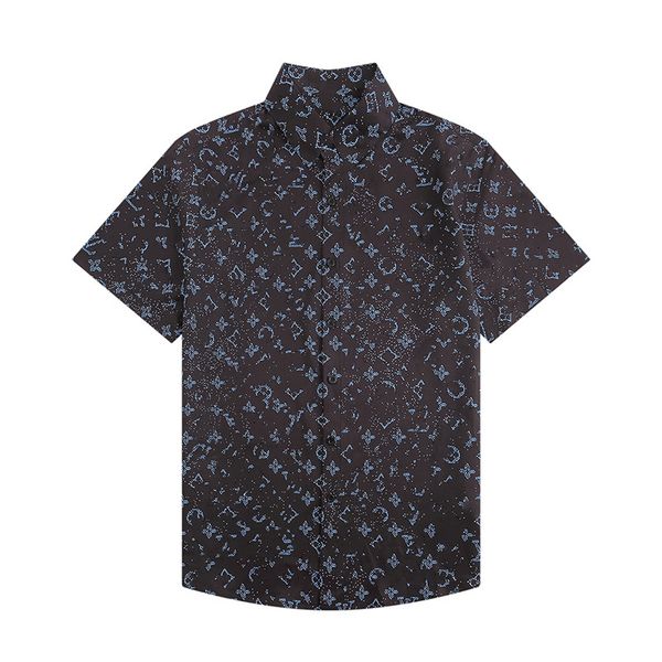 

designer new men's casual shirt hawaiian shirt loose beach all with street style fashion short sleeve printed mens shirts cotton s-2xl, White;black