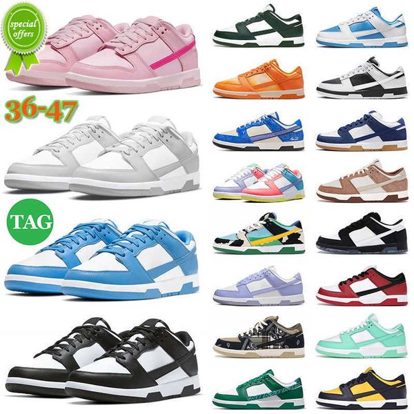 

new panda pink low designer running shoes men women sneakers gai syracuse paisley reverse unc grey fog medium curry outdoor sports