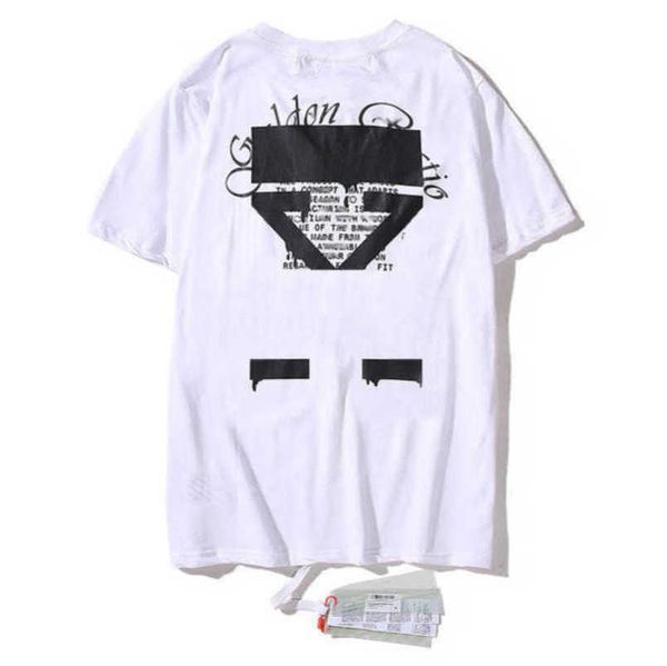 

fashion t men's luxury shirt brand offs couple t-shirt designer men women cotton sweatshirt black white tees arrow badge classic t-shi, White;black