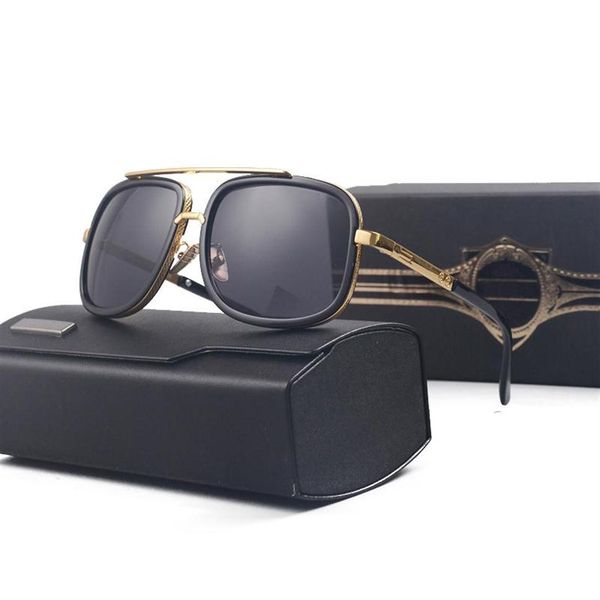 

2022 vintage sunglasses square women's sun glasses fashion designer shades luxury golden frame sunglasses uv400 gradient mach2620 dhq, White;black