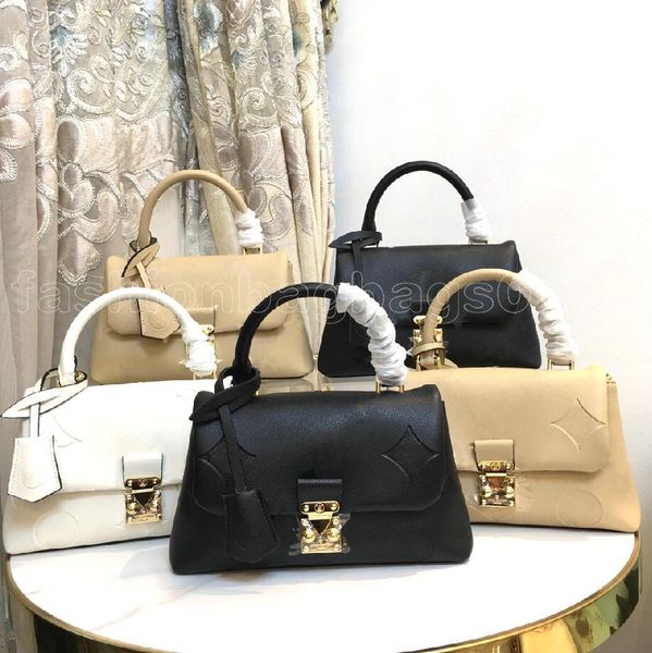 

madeleine bb womens shoulder bag s-lock bicolour monograms leather designers handbag luxury purse m46008