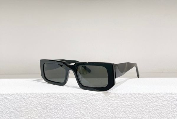 

anti-ultraviolet luxury mens designer sunglasses for men women triangle decorated big mirror legs famous brand glasses 06ys eye protection, White;black