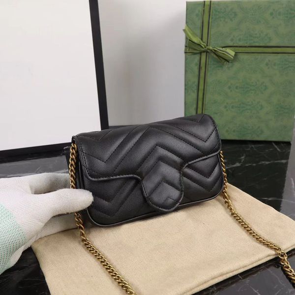 

handbags designer marmont shoulder bags serial number inside bag made in genuine cow leather woman bag cluth purse with box