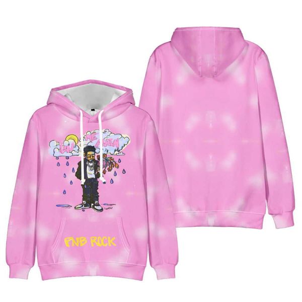 

pnb rock merch hoodies 2022 cosplay sweatshirt men womens long sleeve pullover, Black